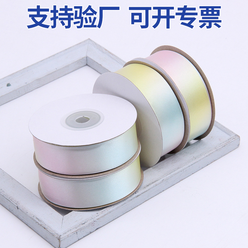 2.5cm cintas coloridas caramelos bocadillos envases de cintas hechas a mano flores pastel regalo cinta de vendaje