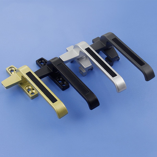 Type 38 aluminum alloy window handle 7-character lock handle Curtain wall hanging window handle 50-type outward-opening casement window 7-character handle