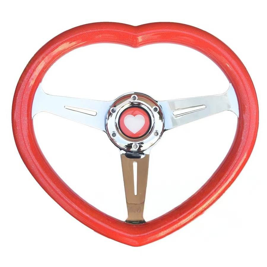 빨간 하트 모양의 핸들