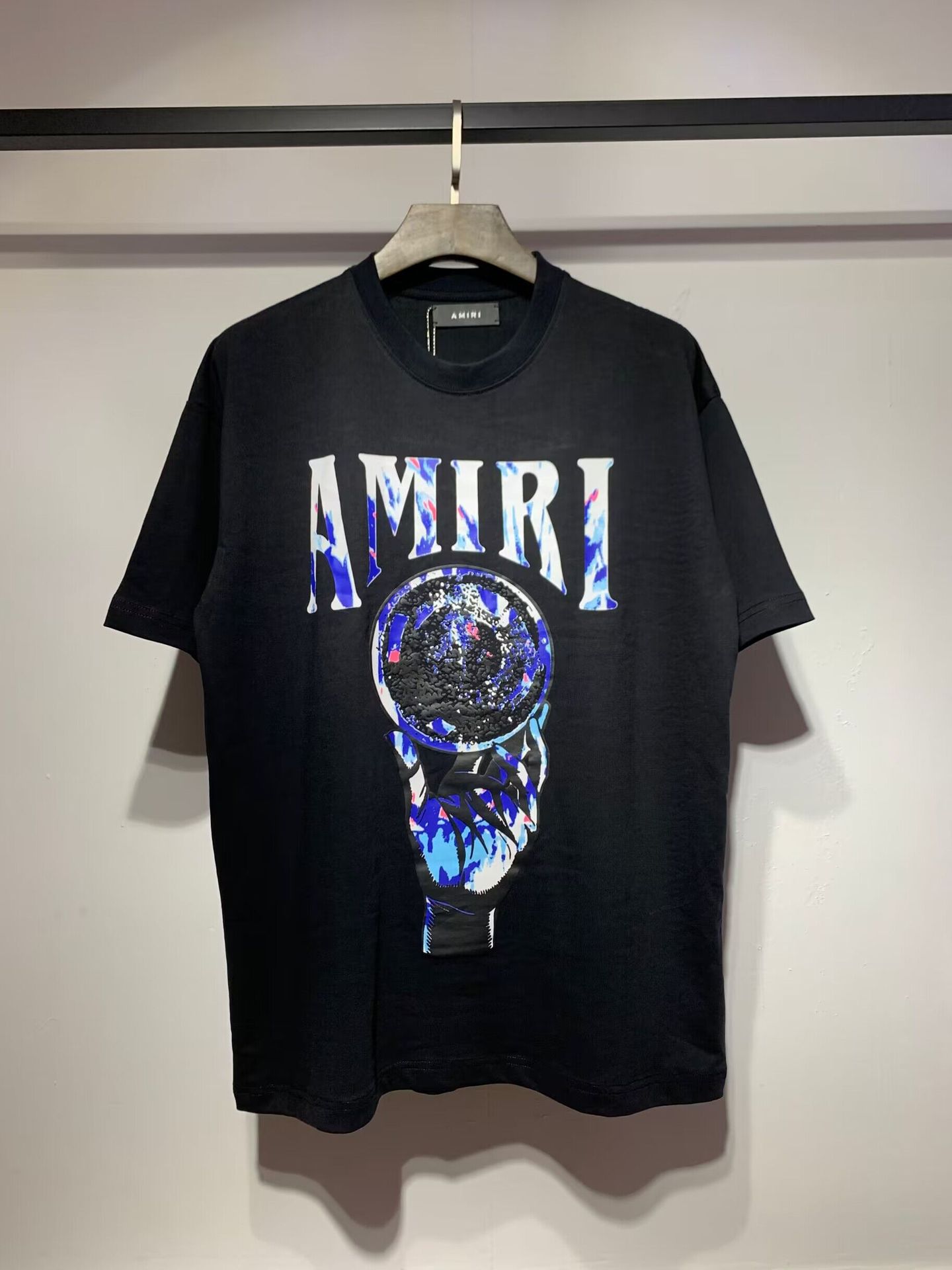 Verano nueva camiseta de manga corta impresa de letras suelta marca de moda hombre camiseta casual de media manga mujer