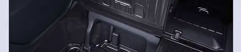 Toyota Sienna interior SI floor mats with fiber texture, 21-piece set, NATPE Via floor mats, EN carbon fiber, all-black model
