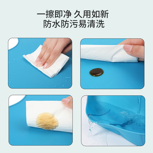 Large adult silicone bib, elderly rice pocket, waterproof three-dimensional rice pocket, big child silicone eating bib saliva pocket