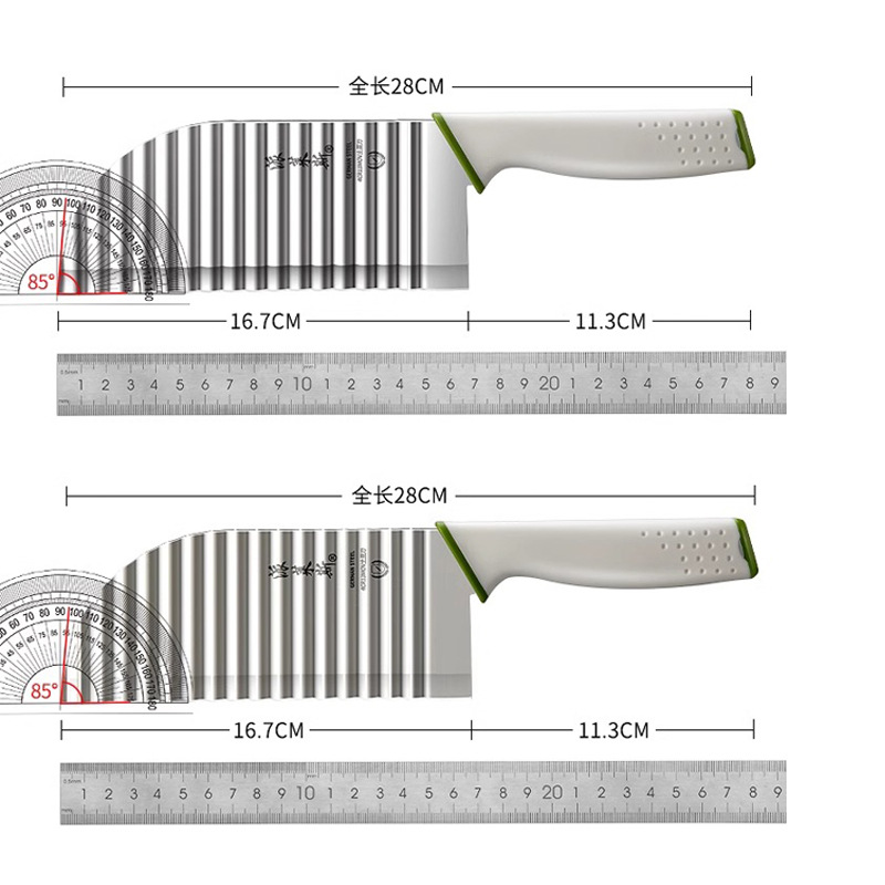 Patata 304 regalo multifuncional cuchillo de pelo comercial de papas fritas espesar dientes de lobo cuchillo de cocina cuchillo de onda cuchillo de patrón profundo