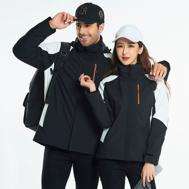 2022 осенне-зимняя уличная Мужская и Женская куртка, костюм-двойка, мужская пара, ветрозащитные Теплые Комбинезоны для альпинизма