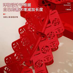 New Year simulation lucky firecracker pendant Spring Festival non-woven decoration fake firecracker pendant New Year festive living room wholesale