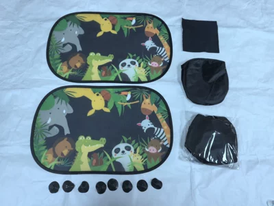 Curtains, Summer Baby Sun Protection and, Sun shade - 4930-panda8-black-suction-cups