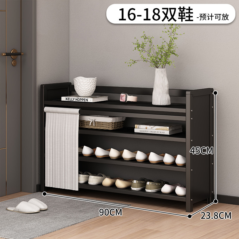 折りたたみシューズラック多層設置不要ホームドア一体型省スペース防塵大容量収納シューズラック|undefined