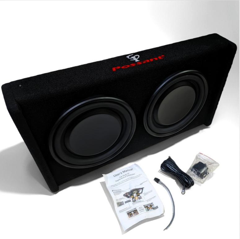 New Model 10inch Dual-Speaker Car Audio 12V Car Subwoofer High-Power Class D Digital Amplifier Active Without External Power Supply