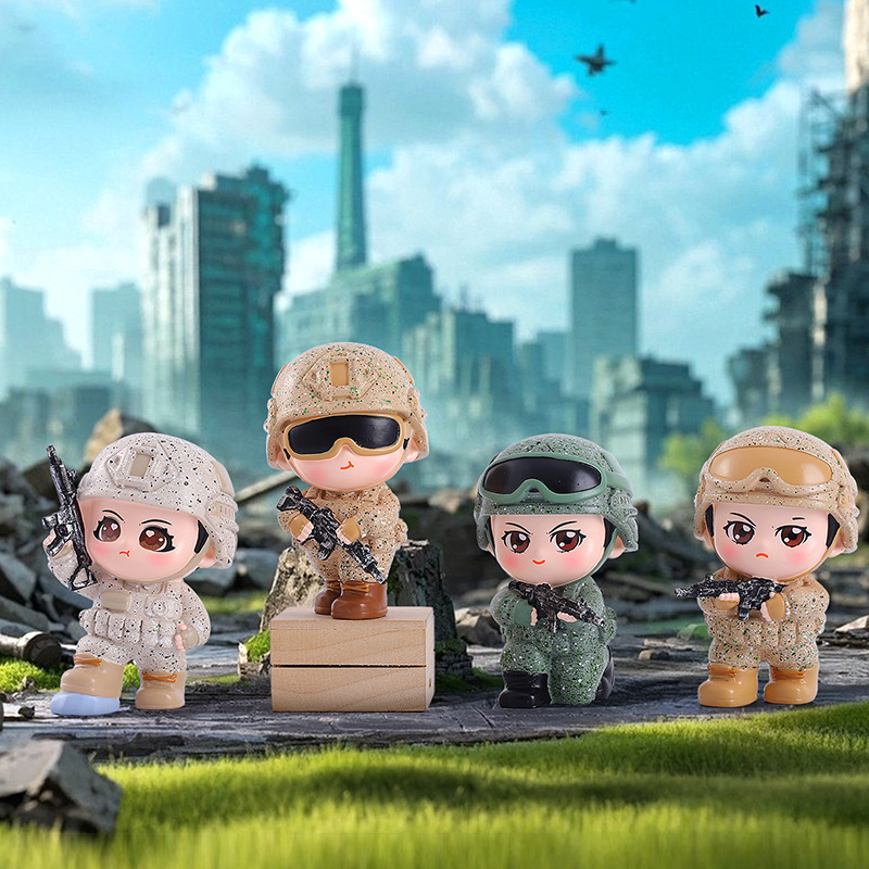 トレンディなおもちゃブラインドボックス熱血突撃漫画かわいいフィギュアデスクトップ装飾品クリエイティブモデルギフト卸売|undefined