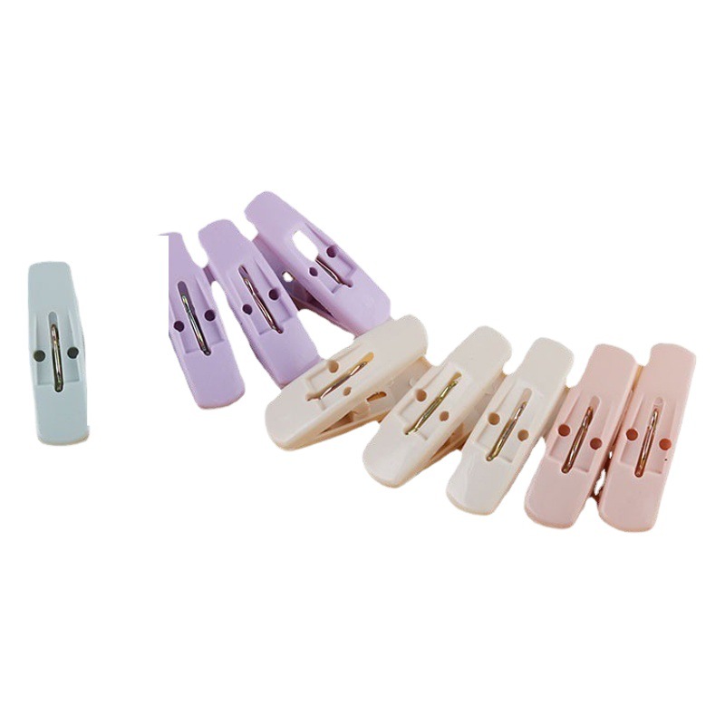 Color brillante ropa del hogar clip de plástico clip de primavera dormitorio balcón antideslizante ropa clip colorido ropa interior clip fijo