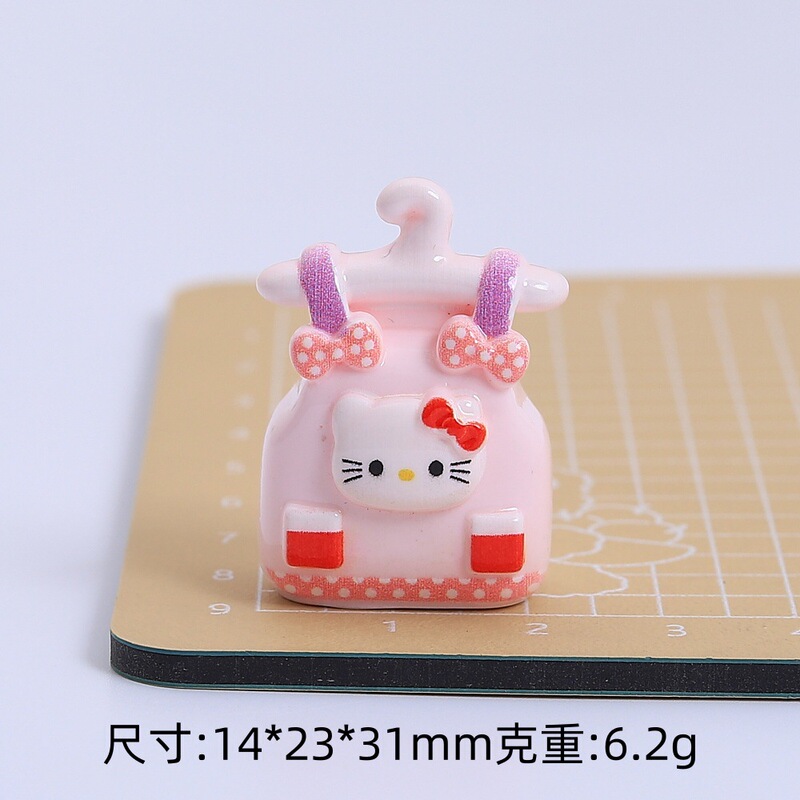 立体小猫娃娃裙卡通可爱手工diy饰品配件奶油胶树脂小配件材料包|undefined