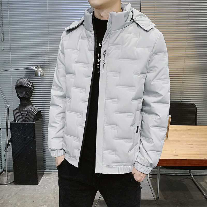 В наличии Новый 2023 Зимний пуховик, Мужская модная повседневная мужская универсальная корейская модная куртка с капюшоном для мужчин