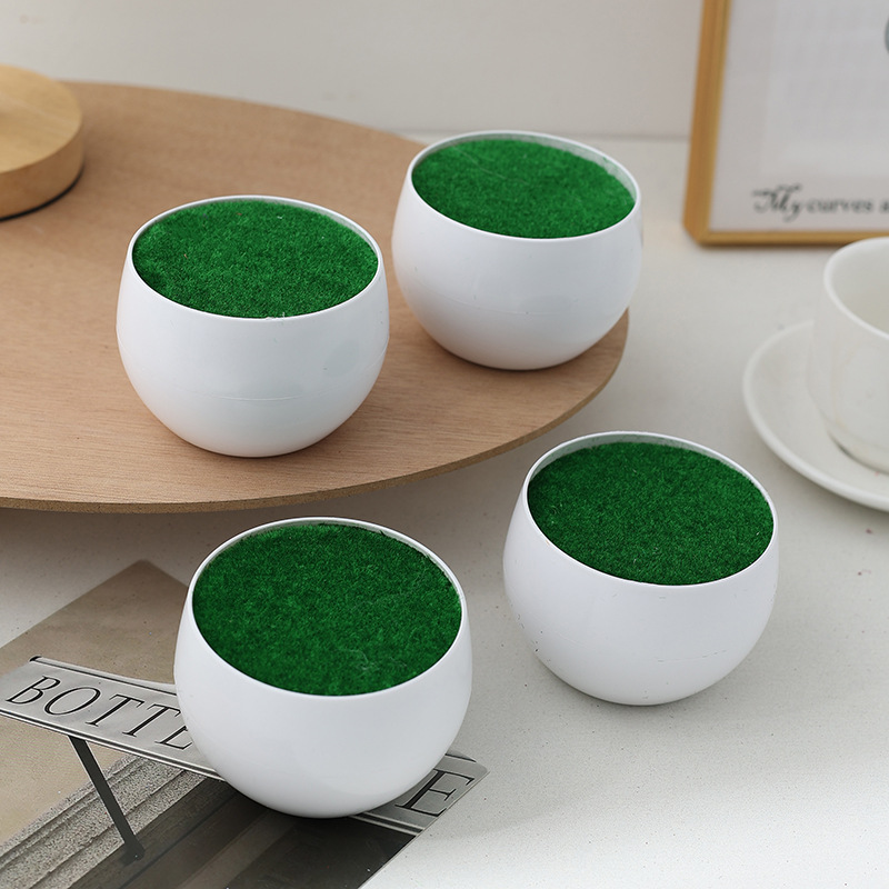 Set semplice di piante grasse verdi, decorazione versatile per la casa, adatto sia per uso interno che esterno_voghion.com
