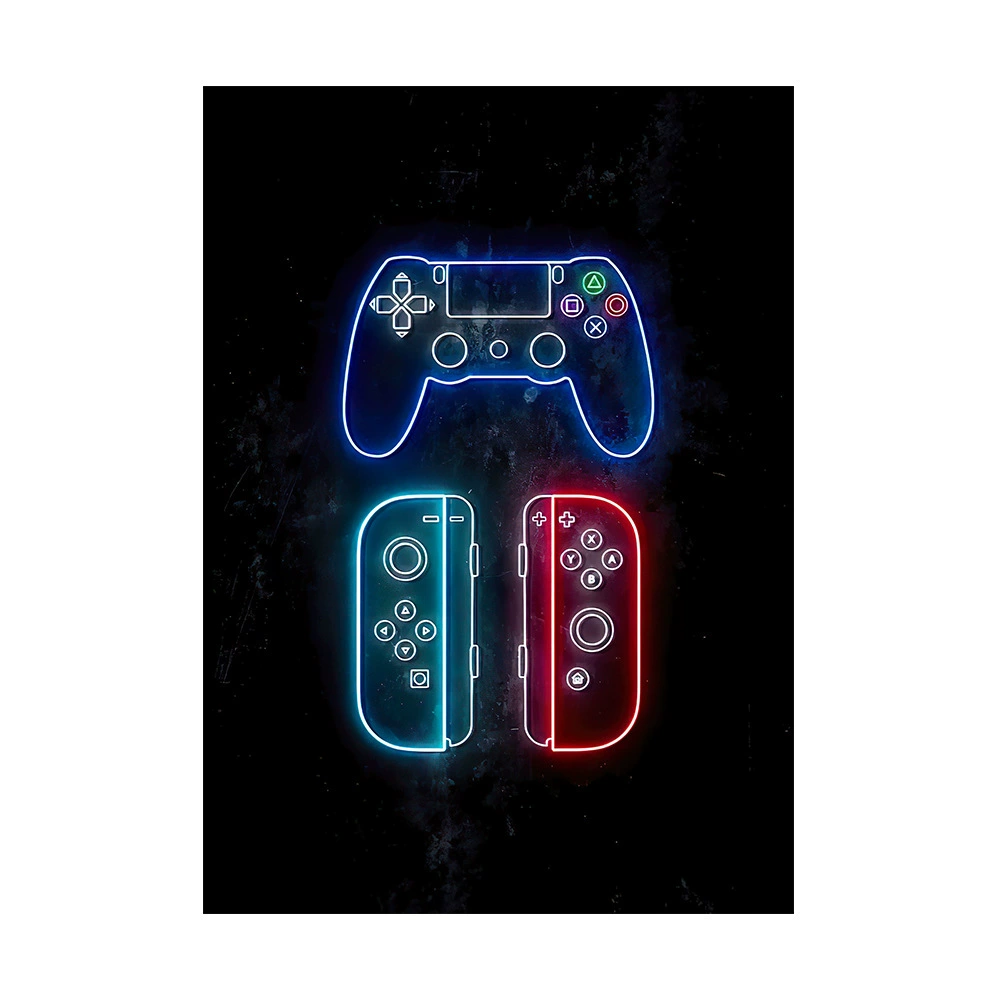 Сдельная торговля термальные продаж neon игра постер безрамочный постер висит картина современный диван фон стена декоративная холст картина ядро
