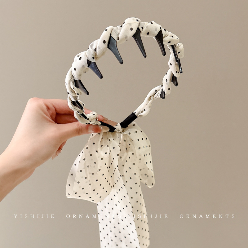 Verano nuevo estilo fresco con diadema de dientes, peine ondulado, diadema superior del cráneo alto, las mujeres usan accesorios para el cabello retro del palacio
