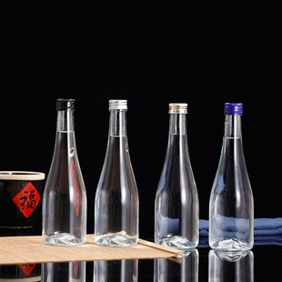 High white material wine bottle birch juice special beverage bottle fruit wine bottle transparent mineral water bottle production factory customization