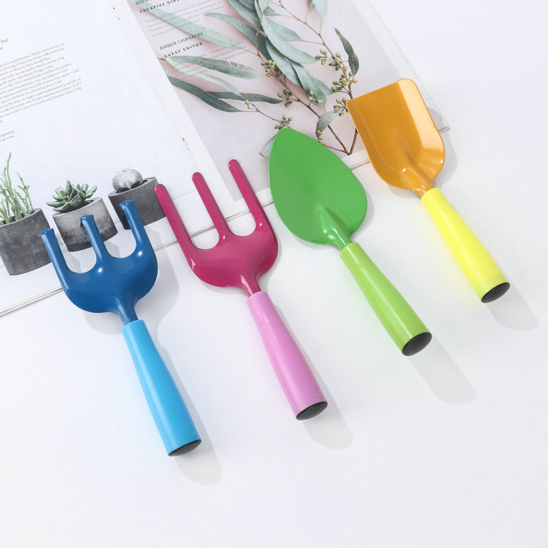 园林工具组套迷你种植工具套装儿童园艺工具四件套植物小盆栽铁铲