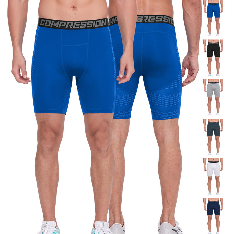 Men's high-elastic compression shorts, quick-drying and breathable, suitable for fitness, running, basketball training, and as base layer pants, a popular cross-border product Men's high-elastic compression shorts, quick-drying and breathable, suitable for fitness, running, basketball training, and as base layer pants, a popular cross-border product