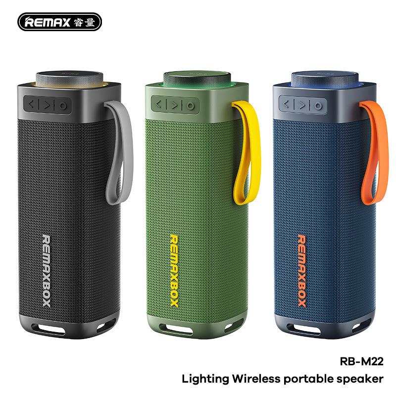 REMAX RGB ライト ワイヤレス Bluetooth 5.4 ポータブル スピーカー 屋外 30W ポータブル サブウーファー オーディオ M22|undefined