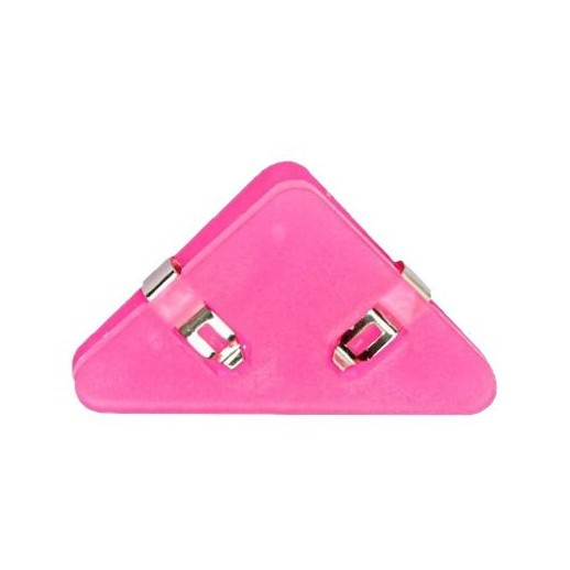 Red borde rojo esquina clip estudiante examen papel almacenamiento triángulo carpeta Oficina papelería libro anti-rollo artefacto largo cola clip