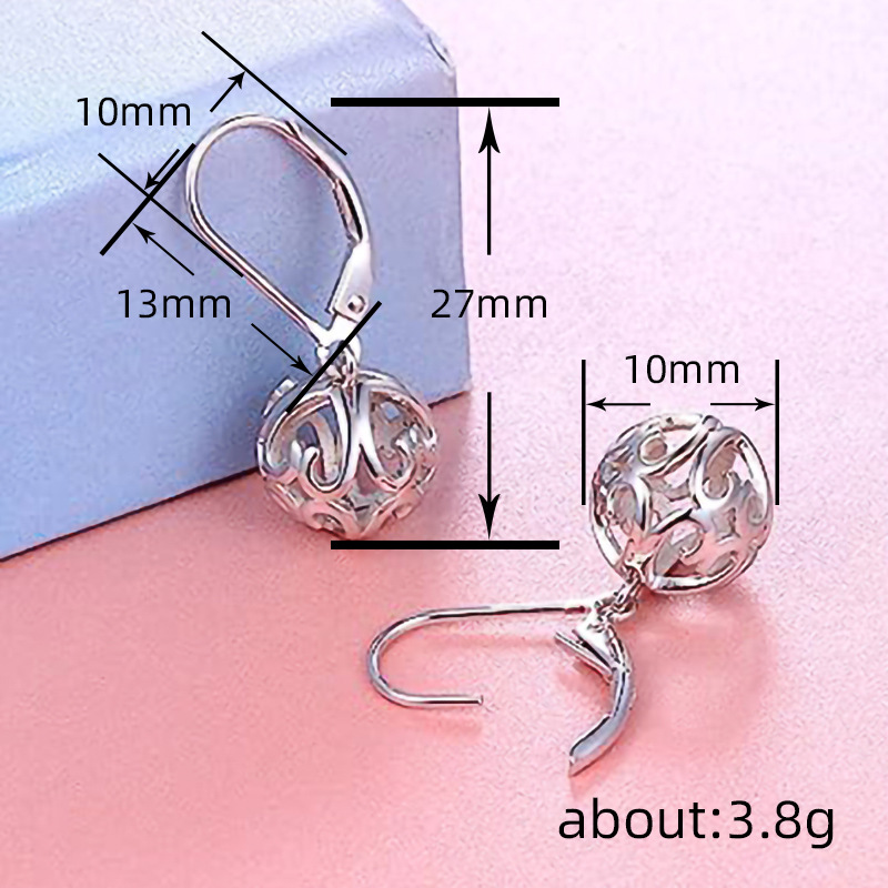 Exquisite Pastoral Geometric Hollow Drop Earrings For Women_voghion.com
