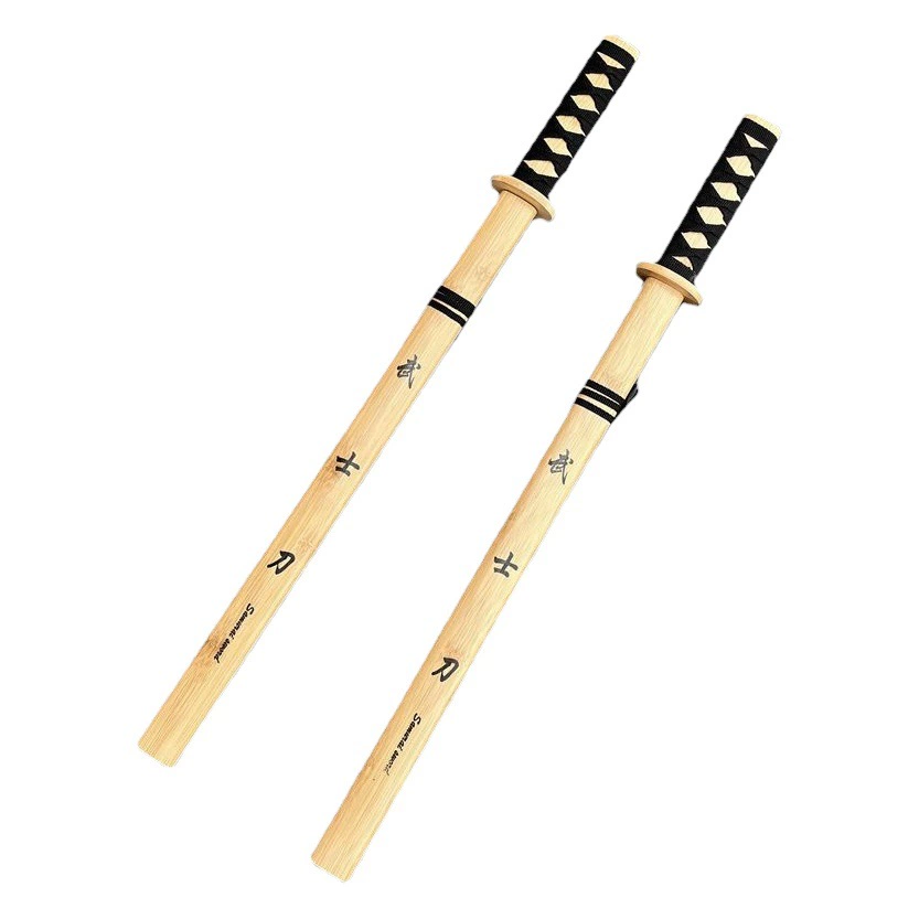 Все Бамбуковый самурайский меч Деревянный бамбуковый меч Сценический реквизит Детская модель меча Оружие Лидер продаж в живописной местности