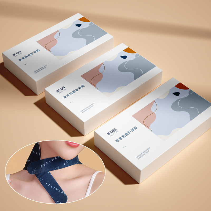 Parche de cuello cálido de ajenjo cálido bebé autocalentable vapor a base de hierbas columna cervical parche de compresa caliente hombro y cuello cálido protector de cuello de bufanda pequeña