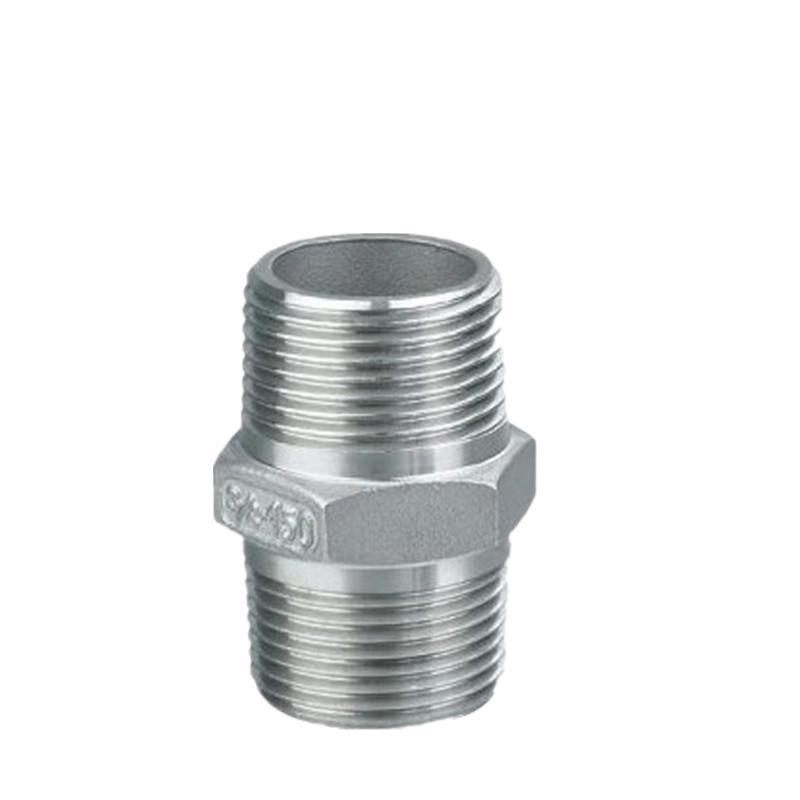 316不锈钢外丝接头 精铸外丝 直接 直通 内接 双头对丝DN15 20 25