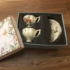 Two cups and saucers gift box (empty box)