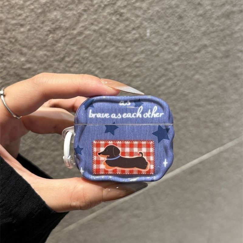 Cowboy Star Salsicha Perro para Apple AirPods 4 cubierta Airpodspro2 auriculares 3 generación 5 generación