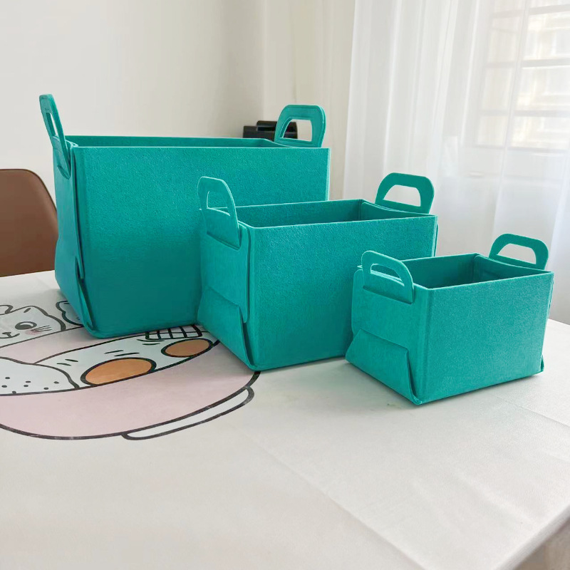 Canasta de almacenamiento plegable de fieltro canasta de almacenamiento en el hogar canasta de almacenamiento de ropa sucia canasta de almacenamiento