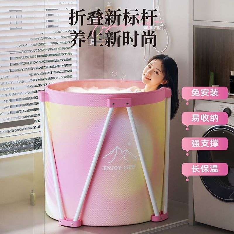 Bath Tubs for Adults, No Installation Required, Household Bath Tubs, Thickened Bath Tubs for Children and Adults, Foldable Bath Tubs, Manufacturer
