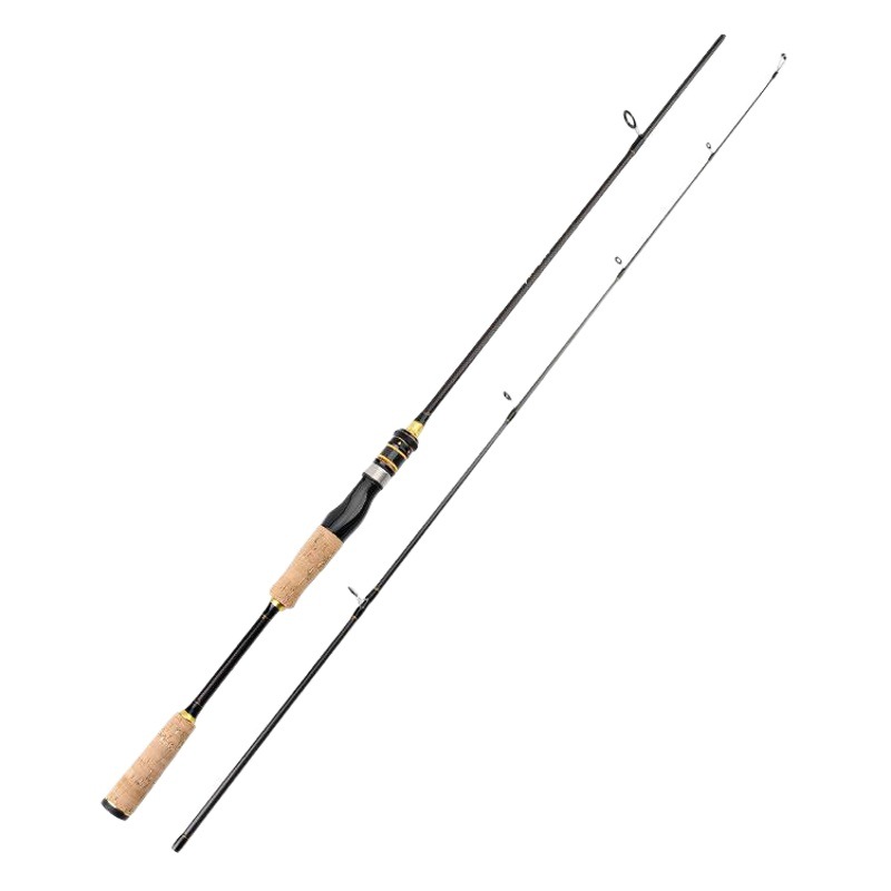 Carbono luya varilla 1,8 m 3,0 rebordear negro caña de pescar varilla de lanzamiento M.MH ajustable caballo boca varilla transfronteriza engranaje de pesca al por mayor