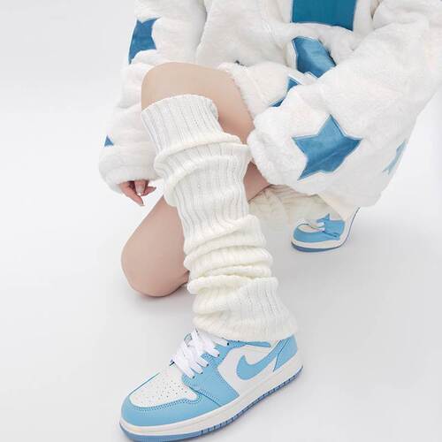Socks set white women's over-the-knee autumn and winter leg sets long-tube autumn calf hottie winter jk socks spring and autumn style pile socks