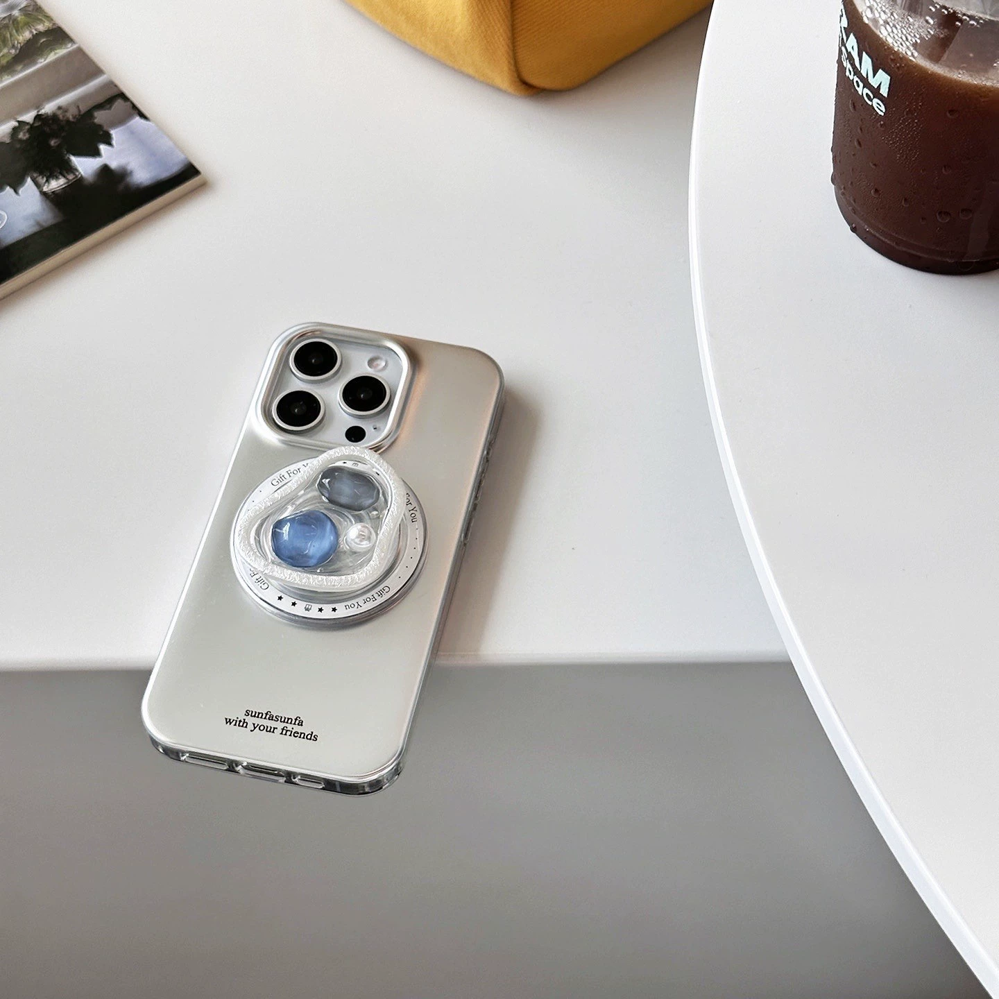 Совместимая трубка/трубка совместимая? телефон чехол с камнем, iPhone 16 Pro Max, стиль высокого качества
