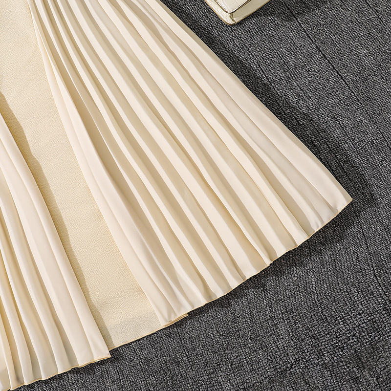 Abito elegante bambina senza maniche con pieghe per cerimonie_voghion.com