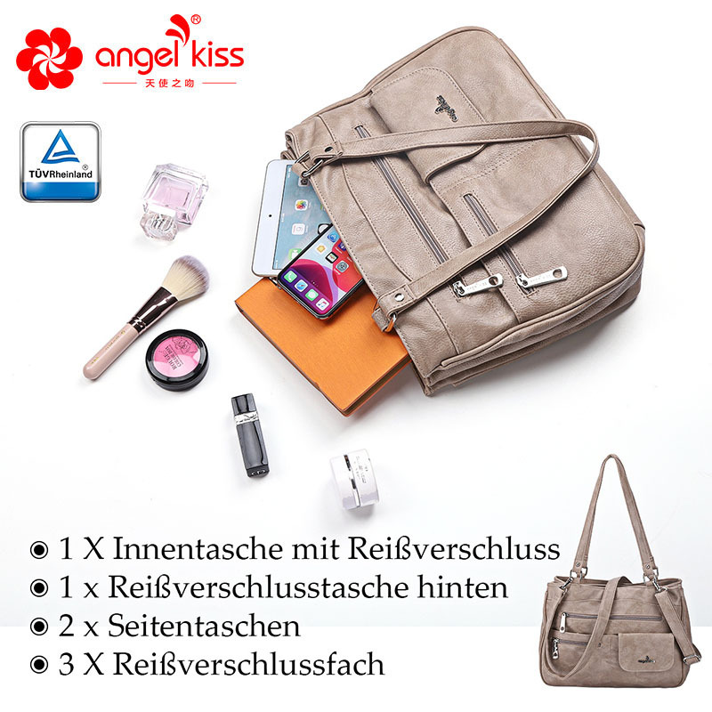 Comercio exterior popular transfronterizo Bolso de mujer Bolso de mensajero de hombro retro europeo y americano Bolso de mano portátil de gran capacidad Venta directa de fábrica