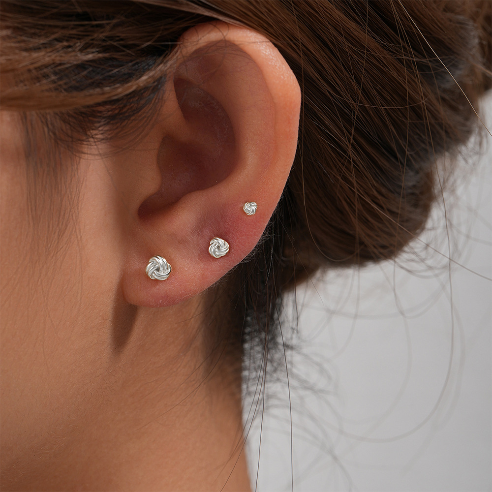 3g Weight Hoop Earrings, Ear Studs Classification 1 Set Quantity Daily Occasion 925 Sterling Silver Material Star, Butterfly Pattern Women's Gender Plating Design Simple Style Style 1 Set 925 Sterling Silver Star Butterfly Hoop Earrings Ear Studs 71
