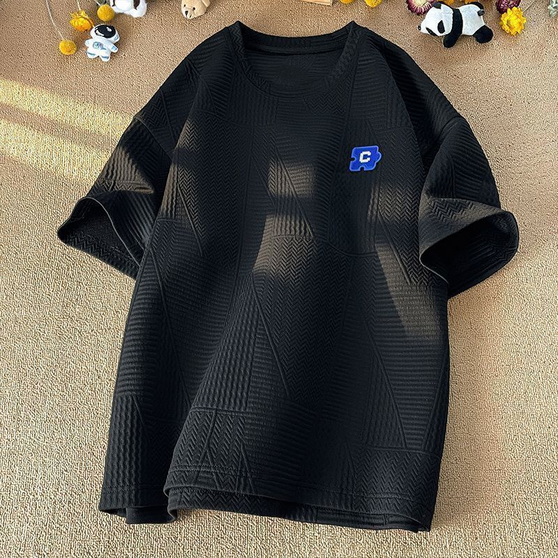 Premium Heavyweight Cotton T-Shirt 320 Gsm Short Sleeve Vintage Street Style Men's Tee_viptrois.com