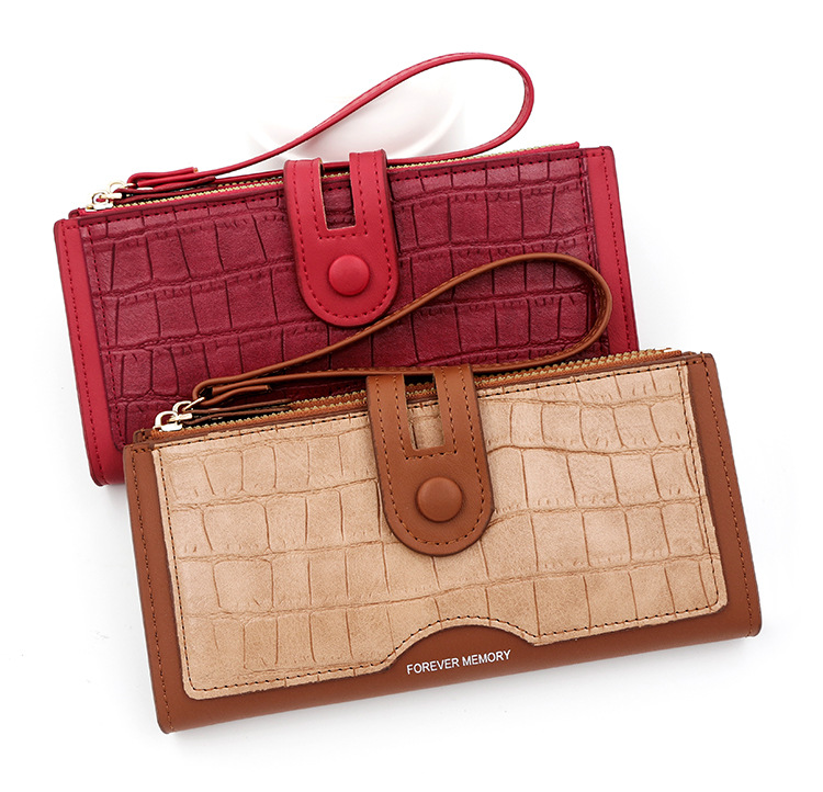 Women's Crocodile Pu Leather Zipper Wallets display picture 6