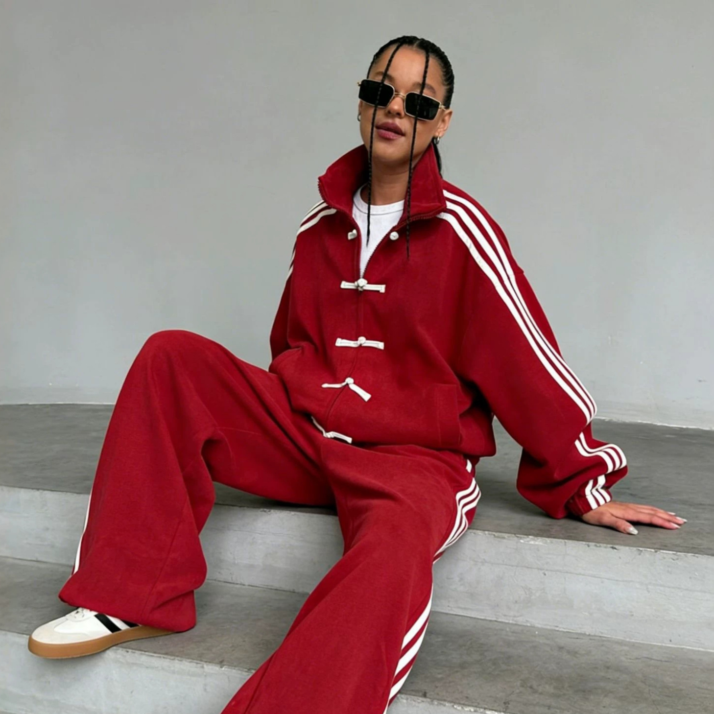 adidas Chinese New Year Set 2-Piece Collegiate Burgundy