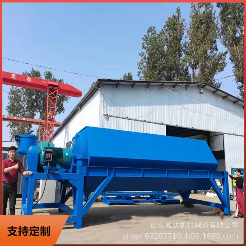 8m长火烧铁去杂质干磨机 打磨废旧铝件油质六角滚筒抛光机设备