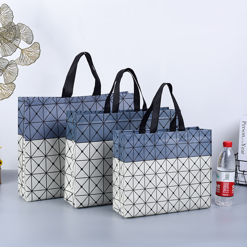 Tienda de ropa para mujeres a medida, centro comercial, tienda de ropa, bolsa de mano de compras, prensa en caliente, publicidad, bolsa no tejida laminada, personalización