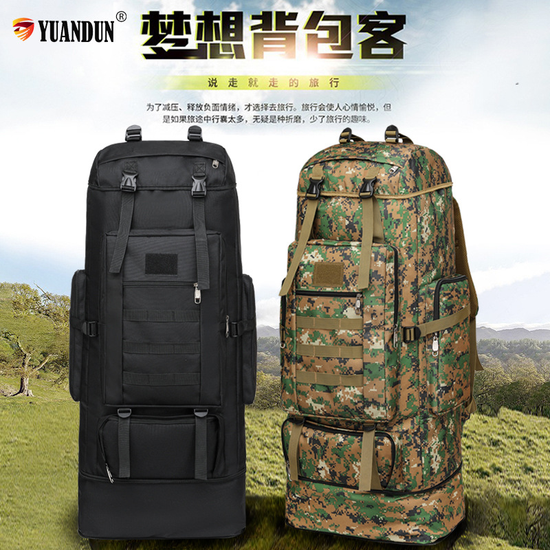 110-Litre Expandable outdoor mountaineering bag camouflage sports bag large capacity men's travel luggage backpack