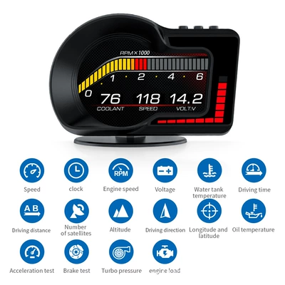 speed water temperature fuel consumption clock – automobile instrument