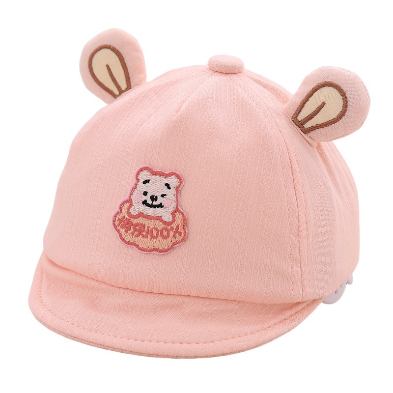 Sombrero para bebés primavera y otoño delgado sombrero de sol para recién nacidos pequeños meses de edad para salir sombrero de sol sombrero de boca de pato sombrero de protección solar