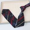 Japanese jk/dk uniform British college wind stripe basic hand -made tie tie Tibetan dark red couple tie