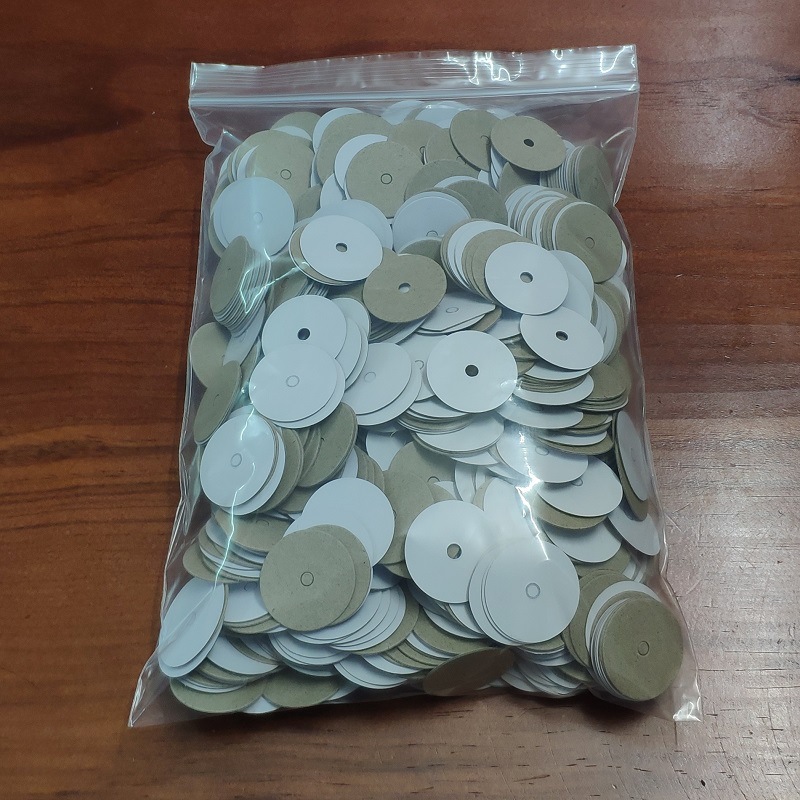 文件档案袋配件辅料备用灰白板纸圆片垫圈直径28MM加厚固螺丝母环