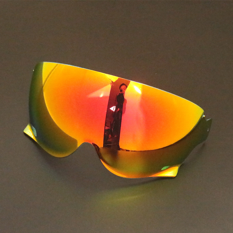 Suitable for Shoei Jo Ex-Zero Cj-3 Helmet Lens Half Helmet Retro Helmet 3/4 Electroplating Day and Night Universal