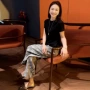 印花显瘦新款小众阔腿裤
